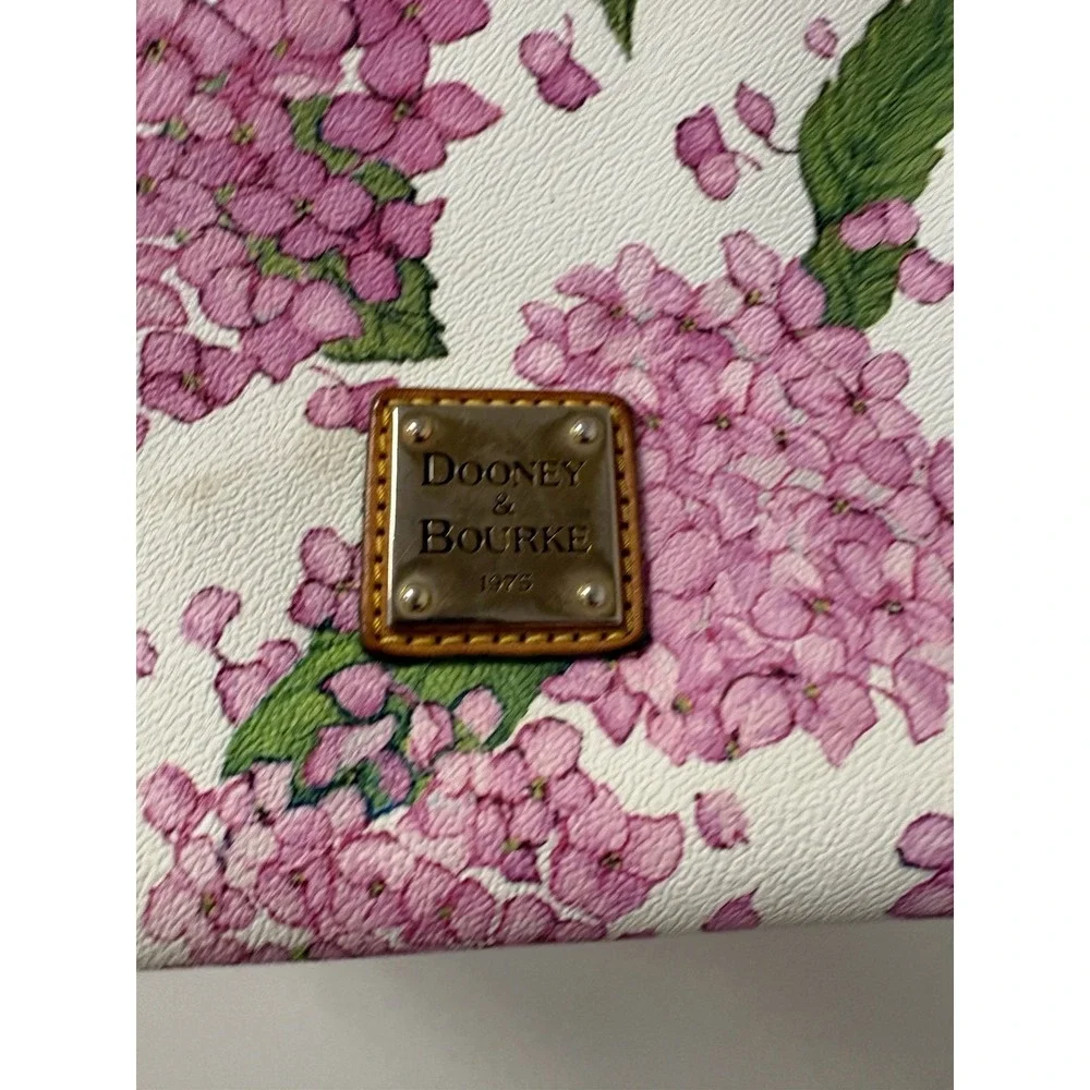 Dooney Bourke Pink Hydrangea Tote - Picture 2 of 12